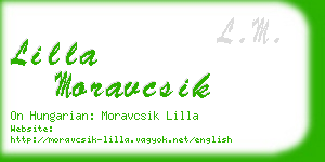 lilla moravcsik business card